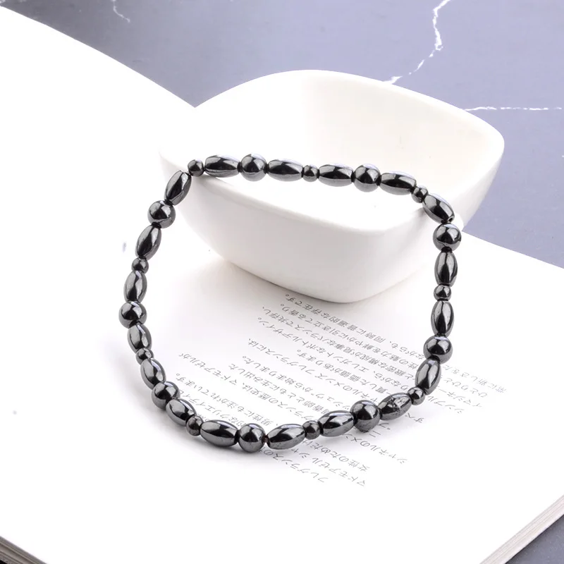 Magnetic Stone Anklets Therapy Weight Loss Slimming Beaded for Women Jewelry Health care ankle bracelets |