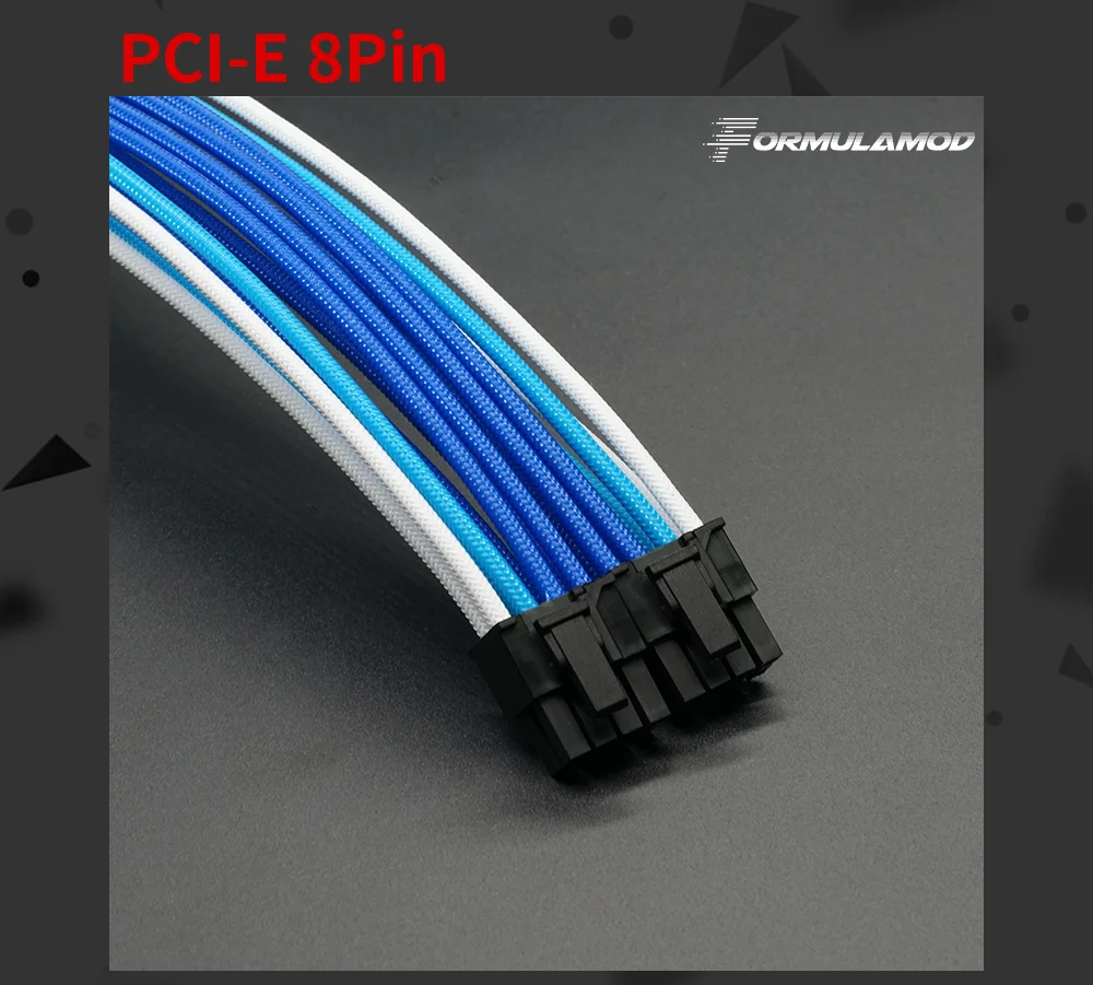 FormulaMod Fm-CableKit-02, 18AWG удлинитель Наборы, в том числе ATX 24Pin* 1 PCI-E 8PIN* 2 Процессор 8PIN* 1 гребень