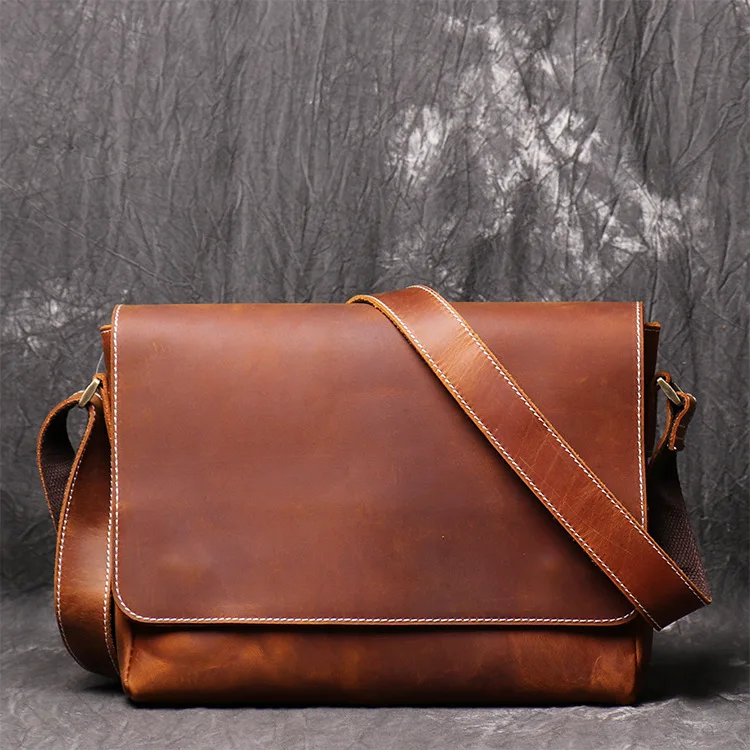 Genuine Leather Briefcase Men Shoulder Bag Crossbody Bag For Man handbag Leather Men Briefcase Laptop Bag Work Business Bag