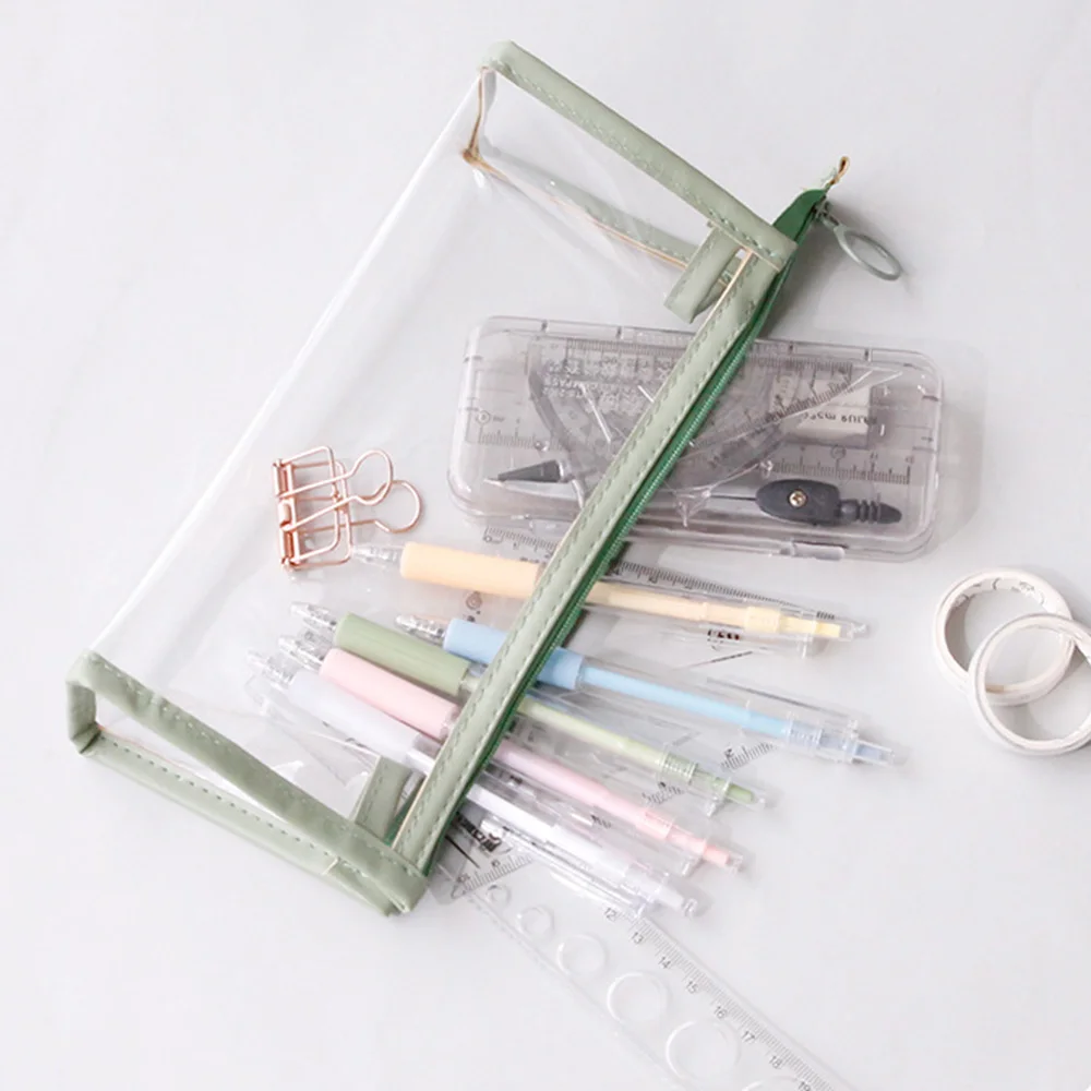 2021 new start of school school supplies box transparent phone case pencilcase bag large school pencil cases pencil cases free global shipping