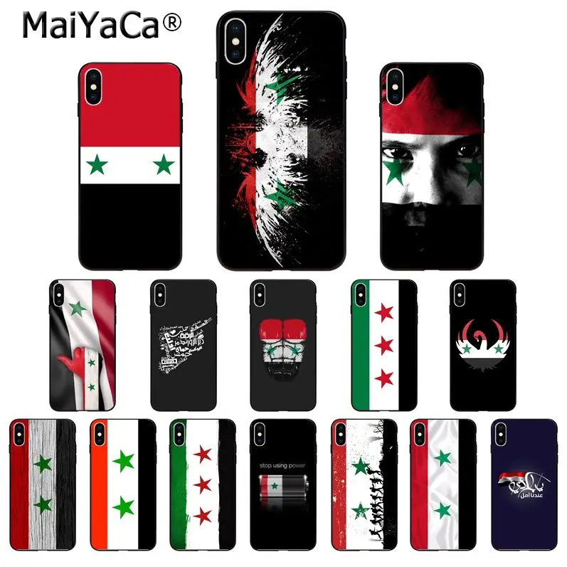 MaiYaCa Сирия флаг клиента высокое качество телефонный чехол для Apple iPhone 8 7 6 6S Plus X XS MAX