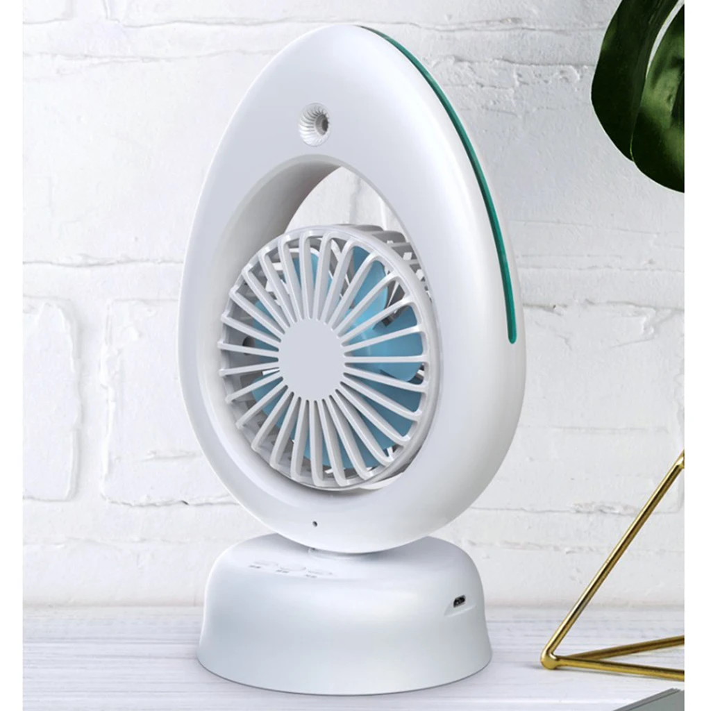 

Portable Handy Fan Foldable USB Rechargeable Air Cooler Mist Sprayer Humidifier