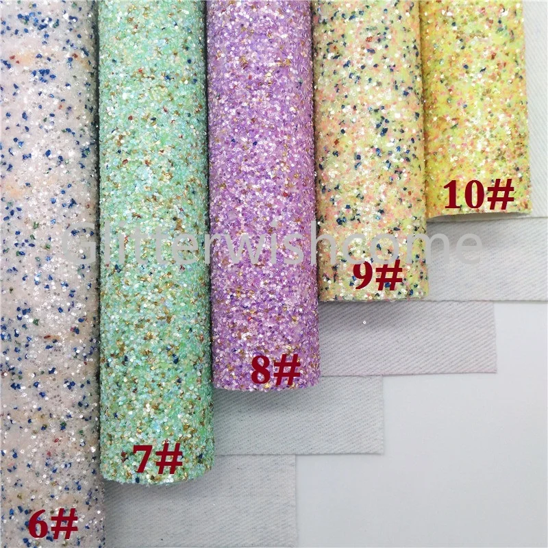 Ткань Glitterwishcome размера A4 21 х29 см крупная блестящая кожа искусственная фототкань