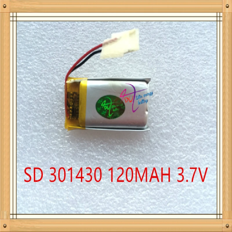 Литровая энергетическая батарея 3,7 V литий-полимерная батарея 301430 301530 120MAH Bluetooth колонки steelmate маленькие игрушки