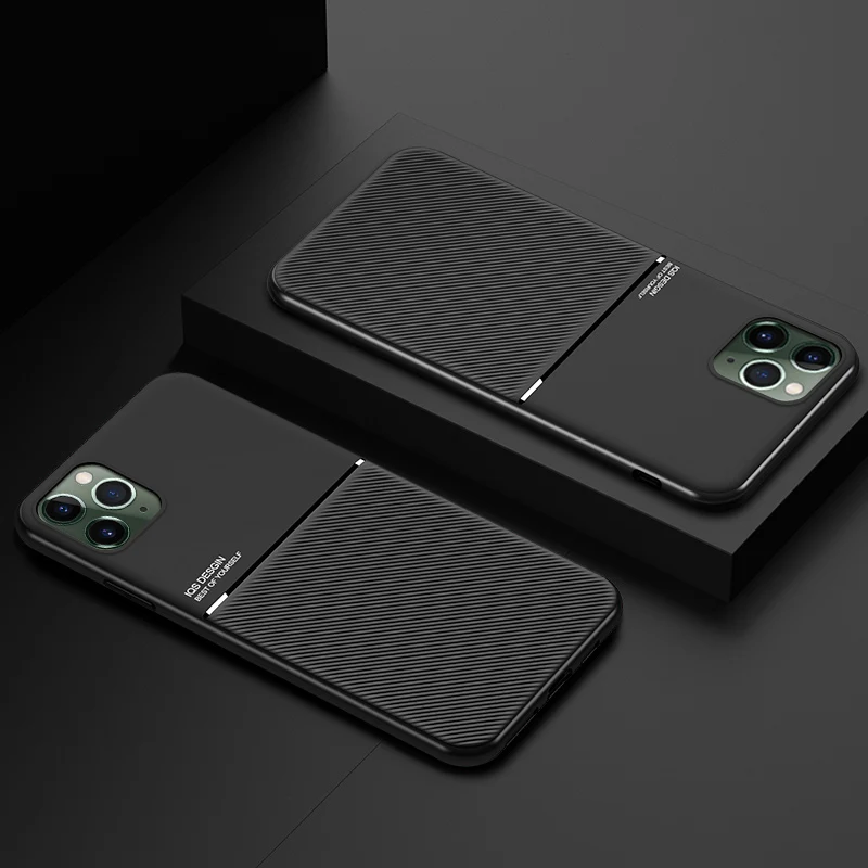 Автомобильный твил 2 в 1 Magetic для iPhone 11 Pro Max 10 X XR Ультратонкий Мягкий чехол XS 6 6s 7 8 Plus