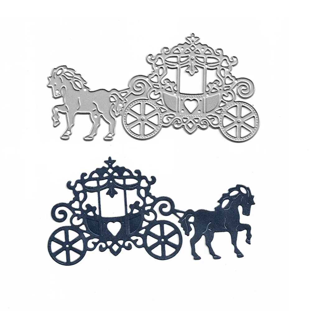 

Exquisite Carriage Stamps And Dies Metal Cutting Carbon Steel Scrapbooking DIY Mold Photo Album Decoration Paper Craft Dies
