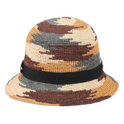 

2021 New Fisherman Hat Custom Crochet Lafite Hat Summer Cool Sunscreen Lady Sunscreen Hat Large Rim Sunscreen Hat