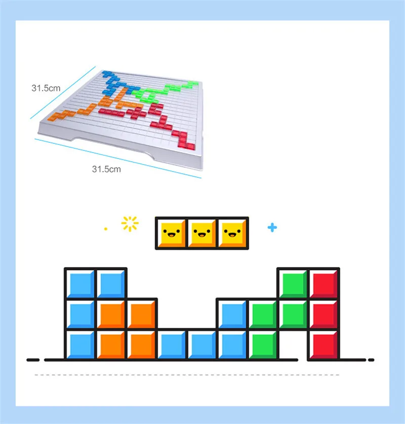 Игра-Головоломка Tetris для родителей и детей шахматы игра стремления всей семьи