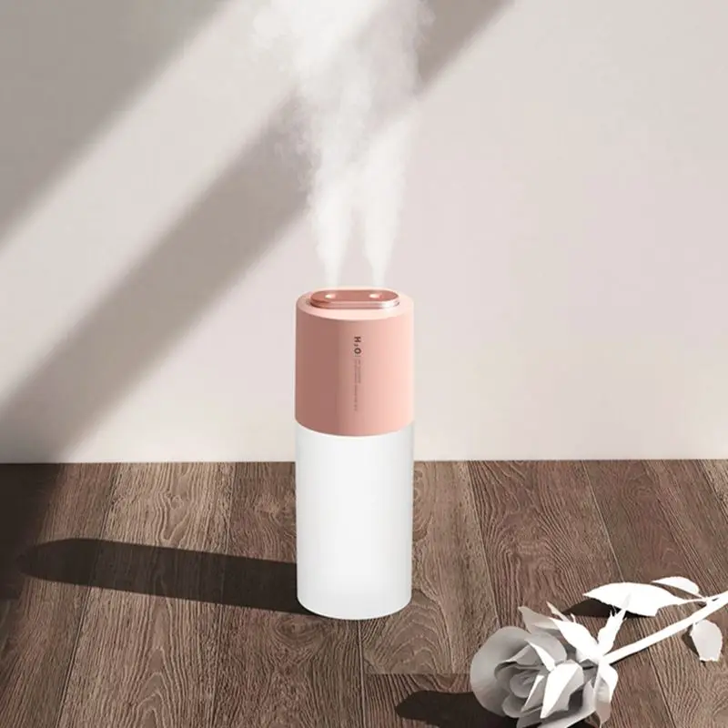 

USB увлажнитель двойной распылитель диффузор 3 Вт 400 мл Регулируемый увлажнитель воздуха для автомобиля, Офис с Батарея