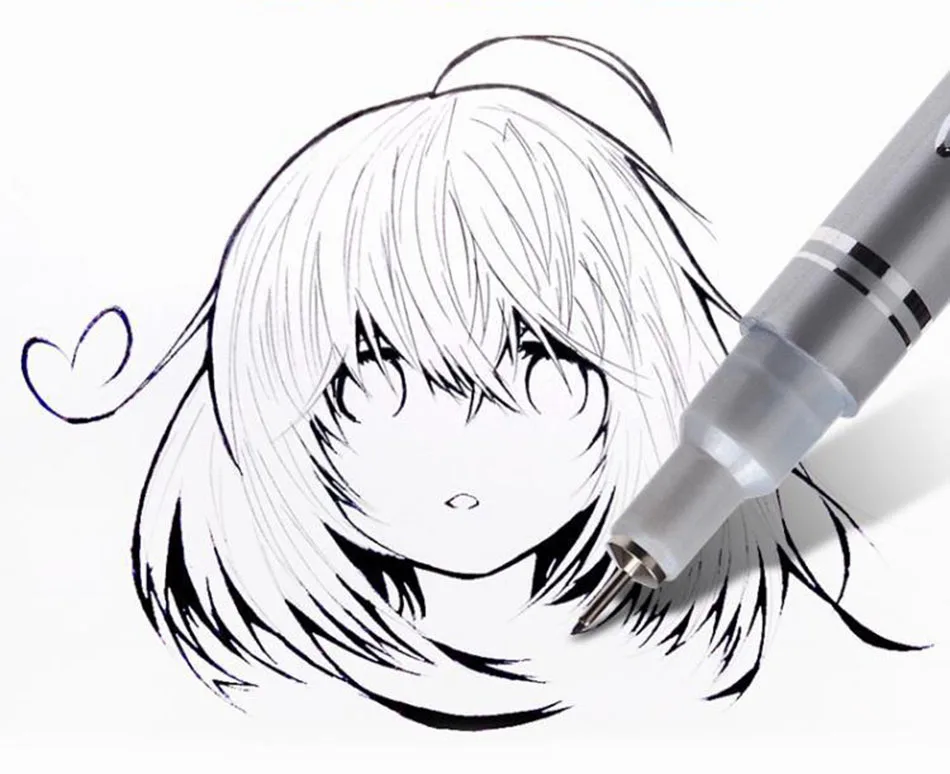 Улучшенные водонепроницаемые художественные маркеры 10 шт. черный цвет тонкий