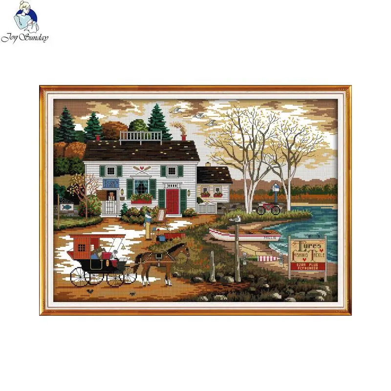 Набор для вышивки крестиком 14CT 11CT на холсте набор рукоделия украшение дома | Дом и