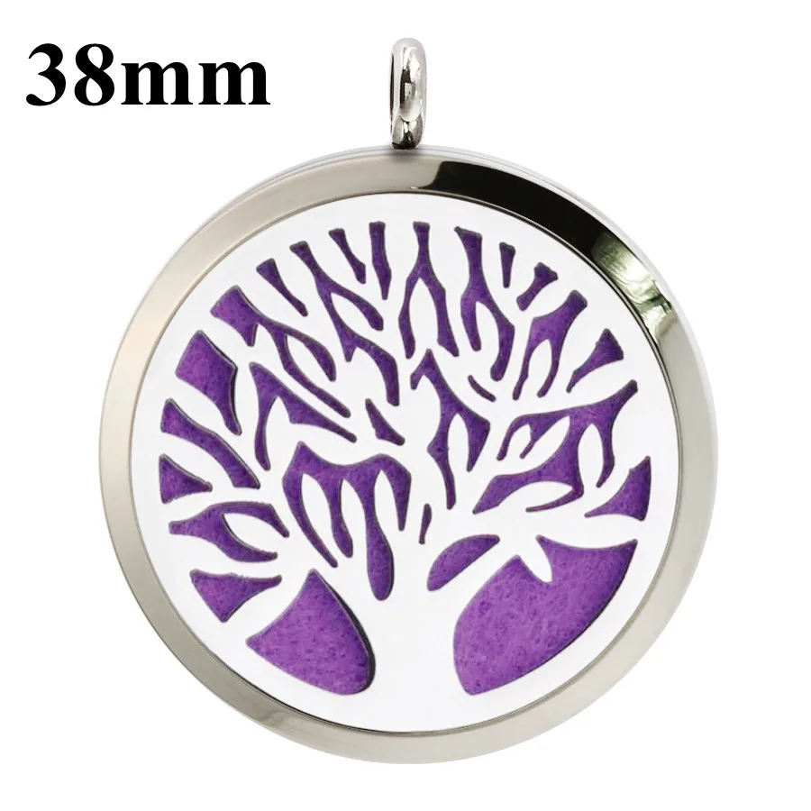 Древо жизни 38 мм магнитный 316L Нержавеющая сталь эфирные масла духи диффузор