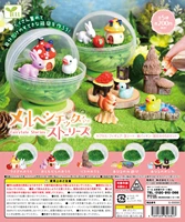 dream garden story gashapon toys duck and rabbit pond house of squirrel creative action figure model ornaments toys