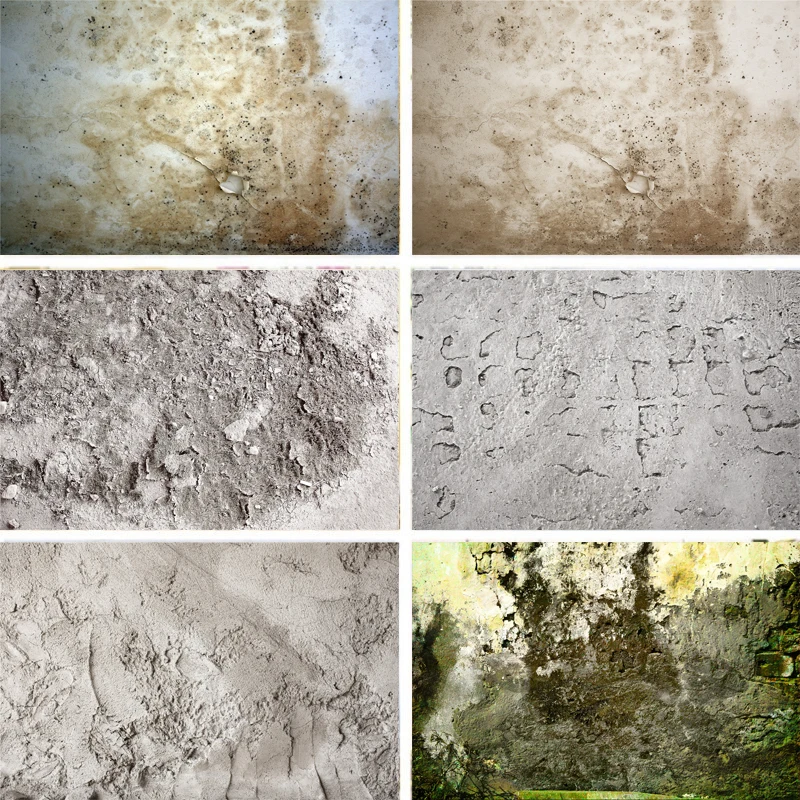 Реквизит для фотосъемки Виниловый фон новорожденных детей грязные грубые серые