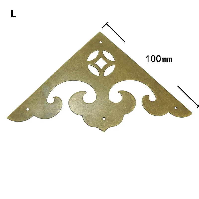 1 шт. винтажный филигранный треугольный латунный кабошон старинное украшение с
