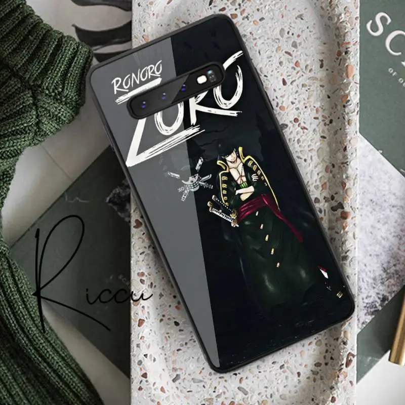 

One Piece Roronoa Zoro Phone Case Tempered Glass For Samsung S20 Plus S7 S8 S9 S10E Plus Note 8 9 10 Plus A7 2018
