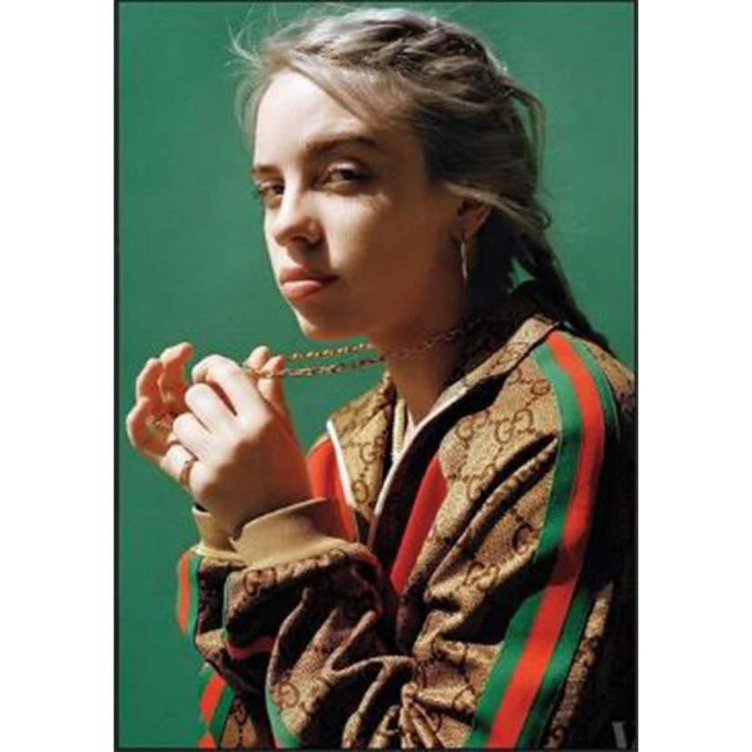 Полный квадратный/круглый дрель 5D DIY Алмазная картина "Billie Eilish" милая девушка 3D вышивка крестиком 5D домашний Декор подарок WG1604