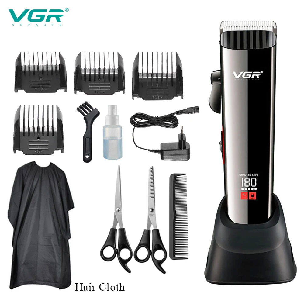 

VGR Barber Hair Clipper Professional Hair Trimmer for Men Electric Beard Cutter Hair Cutting Machine Hair Cut Cordless Corded