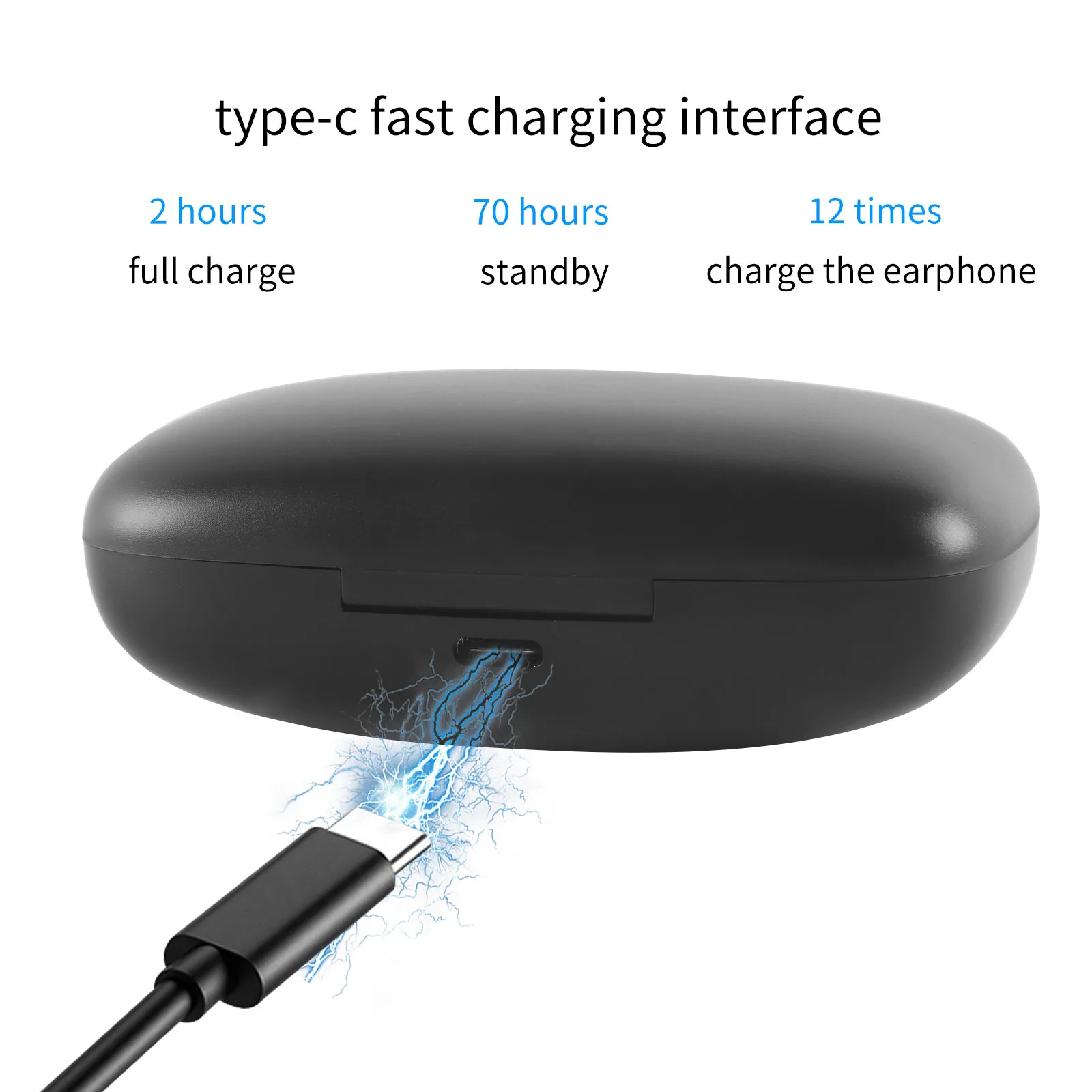 Bluetooth-гарнитура CHYI модные черные Беспроводные наушники с заушником музыкальные