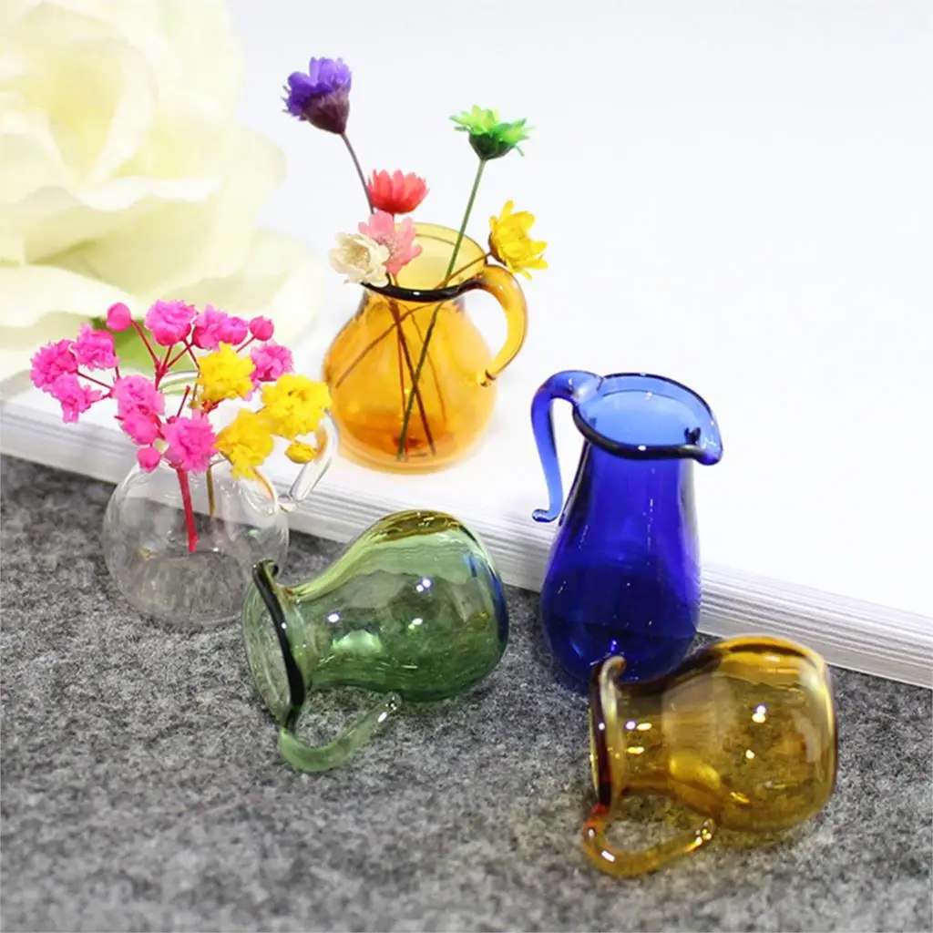 Сделанный вручную стеклянный миниатюрный шар пузырь флакон для серьги кольцо