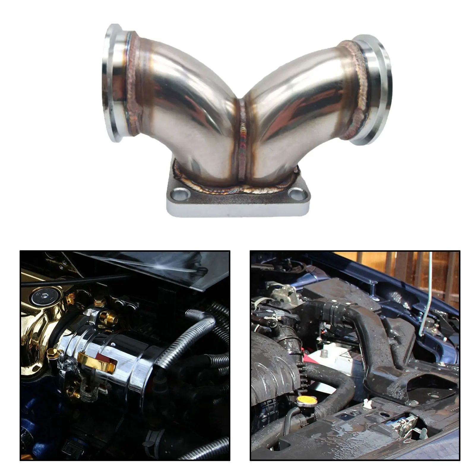 

Y-образный локоть адаптера для разделения T4 Turbo локоть адаптера фланец для V6 V8 двигателя T4 Turbo двойная прокрутка фланец части