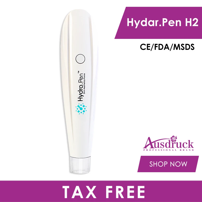 

4 Speed Levels Automatic Infusion Pen Premium Electric Derma Micro Needle Dermapen Facial Pressure Inject Pen Stamp H2 Hydra Pen