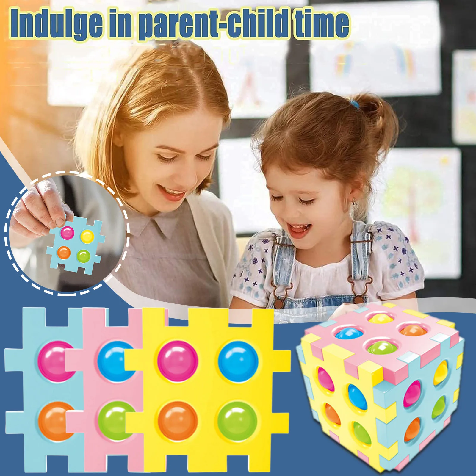 

Antiestres Popular Squish Toy Stress Relieving Game For Kids Adults Anxiety Autism Silicone Toy Anti Stress Fidget Toys Pack