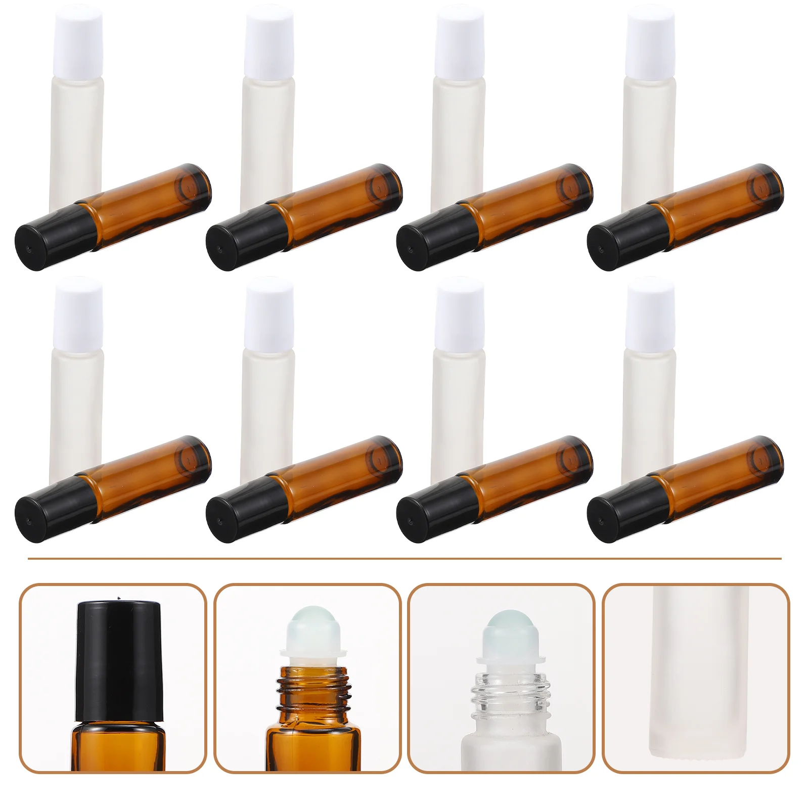 

20Pcs Perfume Bottles 10ml Refillable Roller Bottles (Assorted Color)