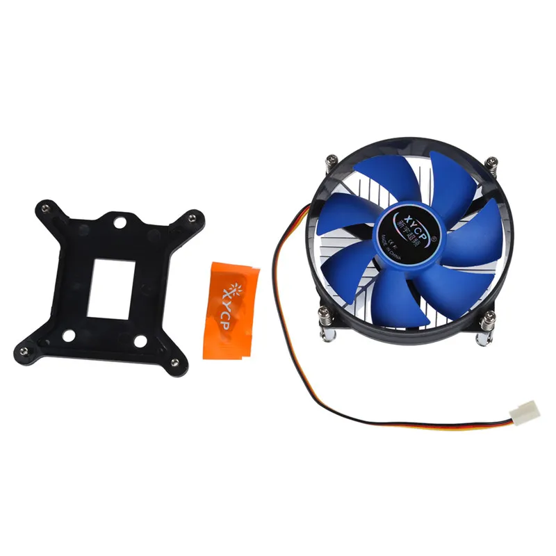Кулер для процессора XYCP радиатор 65 Вт разъем LGA 1155/1156 Core I3 / I5/I7 синий | Инструменты
