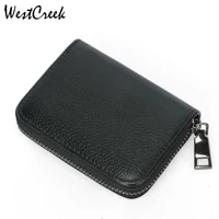 westcreek brand pu leather accordion men small credit card wallet fashion womens multi card position cash purse