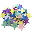 100 шт Круглые Форма блестящие конфетти стол с блестками 3 см Цветной Бумага конфетти подарочная коробка украшения наполнителя День рождения расходные материалы