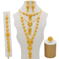 indian jewelry dubai gold jewelry women fashion necklace fine jewelry sets 24k gold jewelry sets