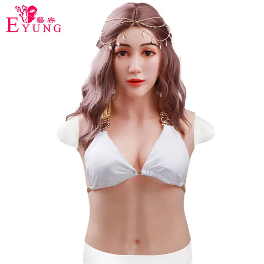 Маска Eyung женская с E-чашкой искусственные формы груди для трансвестита Хэллоуина