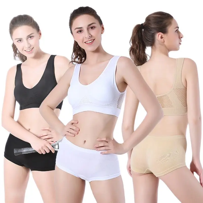 

Новые бюстгальтеры для женщин; Большие размеры бесшовный бюстгальтер с подушечками Легкая удобная обувь Спортивный бюстгальтер, чашечки р...