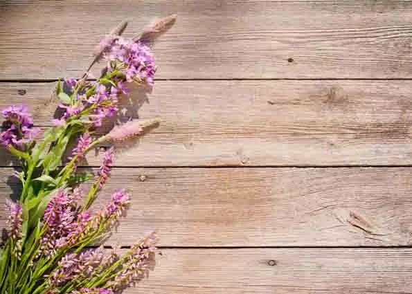 

Vinyl Custom Photography Backdrops Prop Flower and Wood Planks Theme Photo Studio Background FW19912-71889