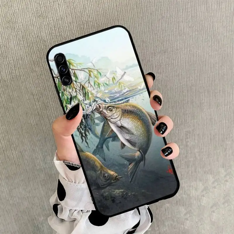 

Carp Fishing Phone Case black For Samsung galaxy S 21 20 10 8 A 51 71 50 21s 70 40 20 20e note 10 plus Ultra 5g fe