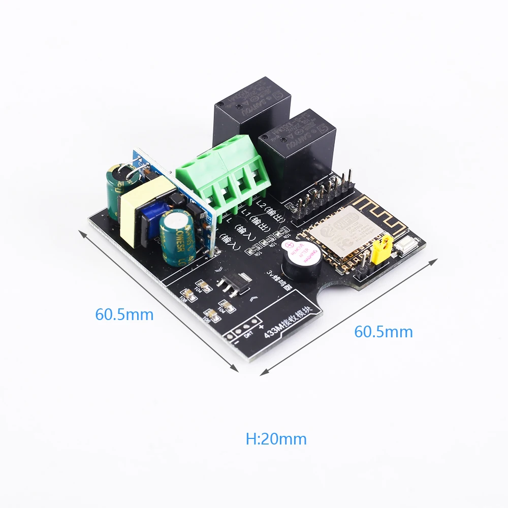 AC 220 В 200 Вт ESP8266 беспроводной WIFI модуль 2Bit релейный IoT пульт дистанционного