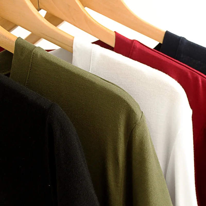 

New Summer Men Modal T-Shirt Slim Casual V Neck Short Sleeve Solid Color Loose Sleep Tops