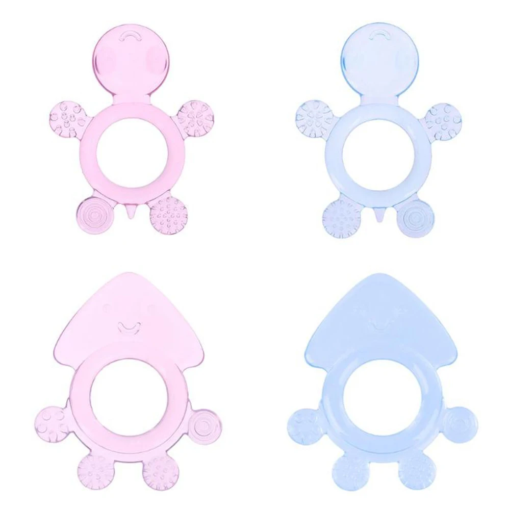 

1Pcs Safety Cute Baby Teether Toys Kids Food Grade Silicone Teether Baby Soother Teething Chewable Pacifier Toys Baby Care