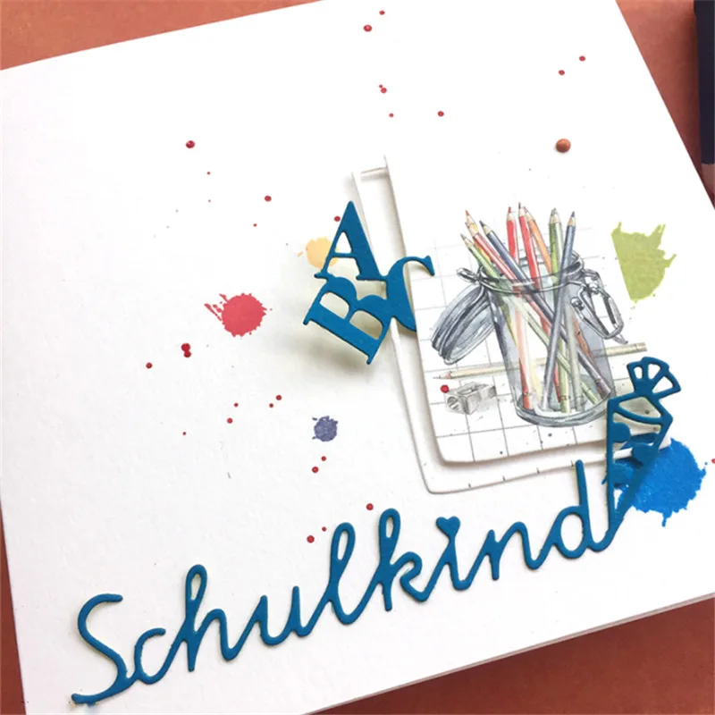 Маленькие квадратные буквы металлические режущие штампы для поделок