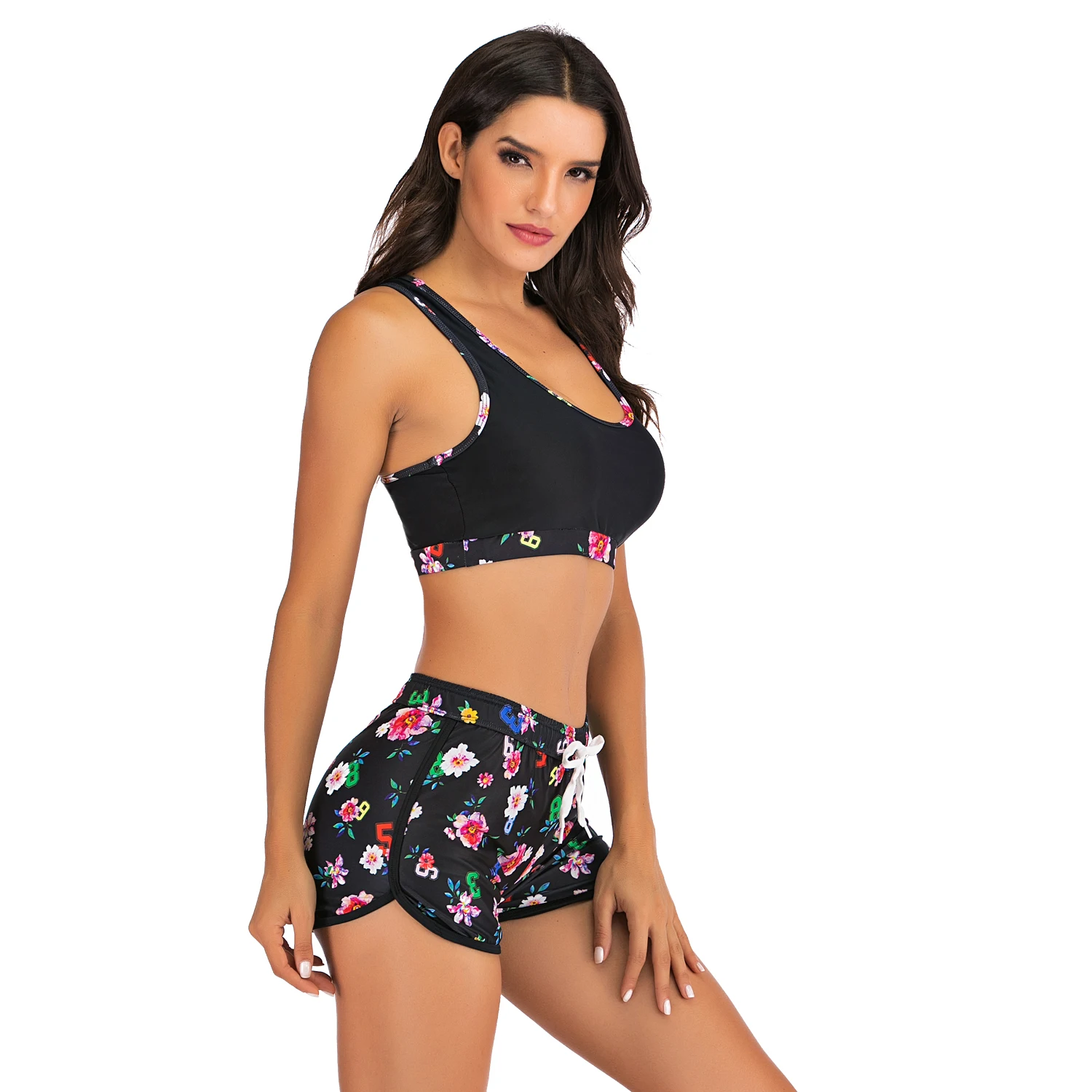 2020 комплект бикини женский купальник с завышенной талией купальник|Купальники| |