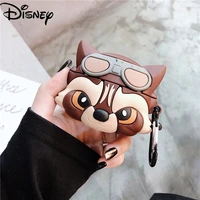 disney marvel galaxy guards raccoon boy for iphone airpods 12pro 3 mens earphone shell bluetooth compatible wireless earphone