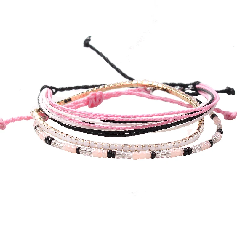 Роскошный браслет кожаный золотой женский pulseiras masculina лучшие друзья бисерный