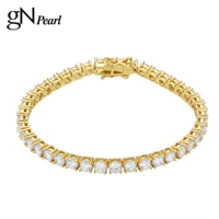 gn pearl luxury zircon chain bracelet for women girls female party birthday gift wedding engagement classic presents gold color