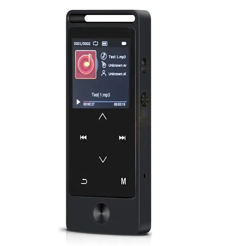 Металлический MP3-плеер 8 ГБ/16 ГБ с поддержкой sd-карты до 64 Гб HIFI MP3 музыкальный плеер без потерь с fm-радио, диктофоном, электронной книгой - Цвет: S8-Black