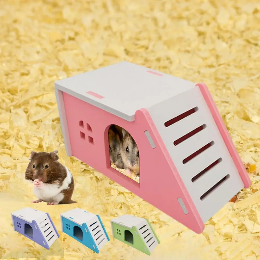 

Safe Small Pets House with Ladder Leisure Guinea-pig Hedgehog Hideout Hut Chinchilla Hut Hamster Villa