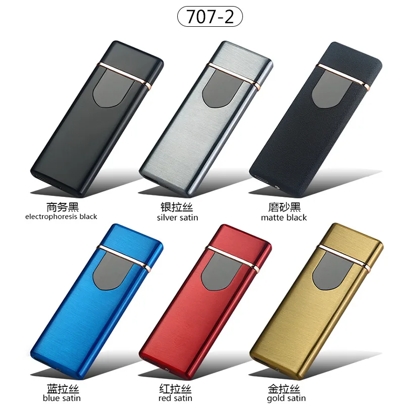 

Creative ultra-thin fingerprint usb charging lighter personality fashion environmental protection electronic cigarette lighter