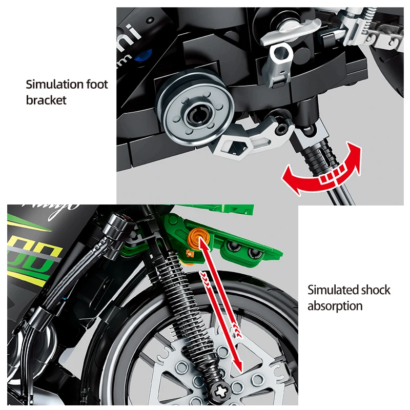 Sembo блок город строительные блоки технические мотоцикл Скорость машина чемпиона