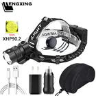 XHP90.2 Профессиональный уличный светодиодный налобный фонарь, масштабируемый Головной фонарь, фонарь, лампы-фонарики, 3*18650 батарея Powerbank