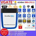 OBD2 Vgate vLinker BM + ELM327 V2.2 для сканера BMW Bluetooth-совместимый 4,0 wifi Автомобильный диагностический инструмент Bimmercode PK ELM 327